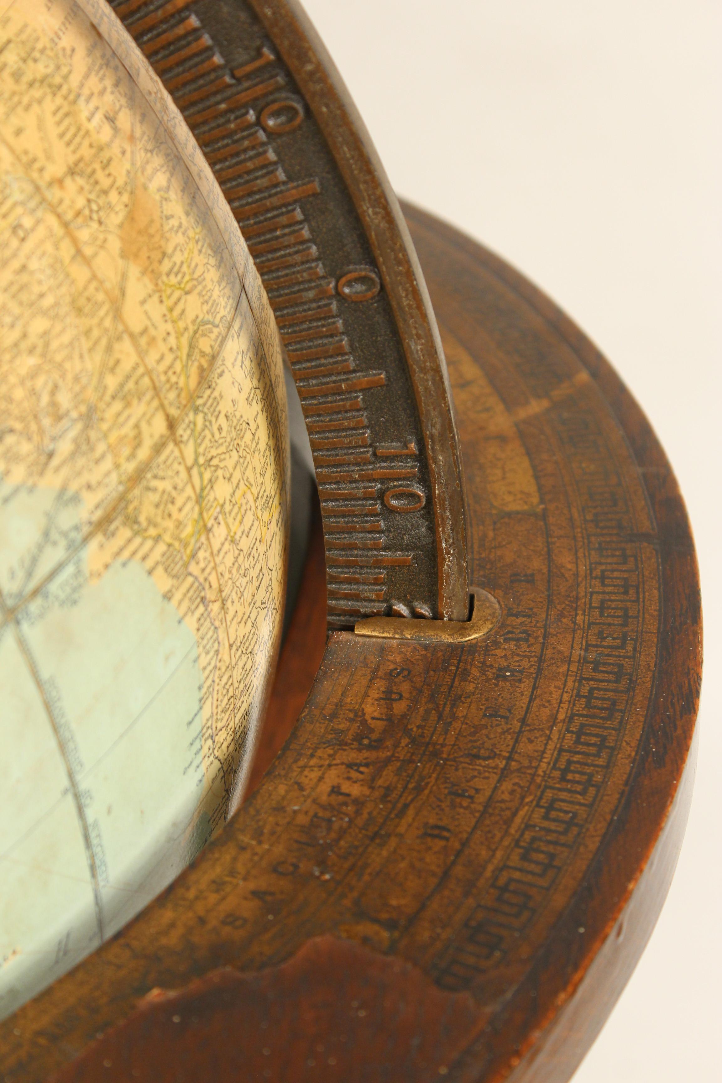 Early 20th Century Rand McNally Library Globe on Stand