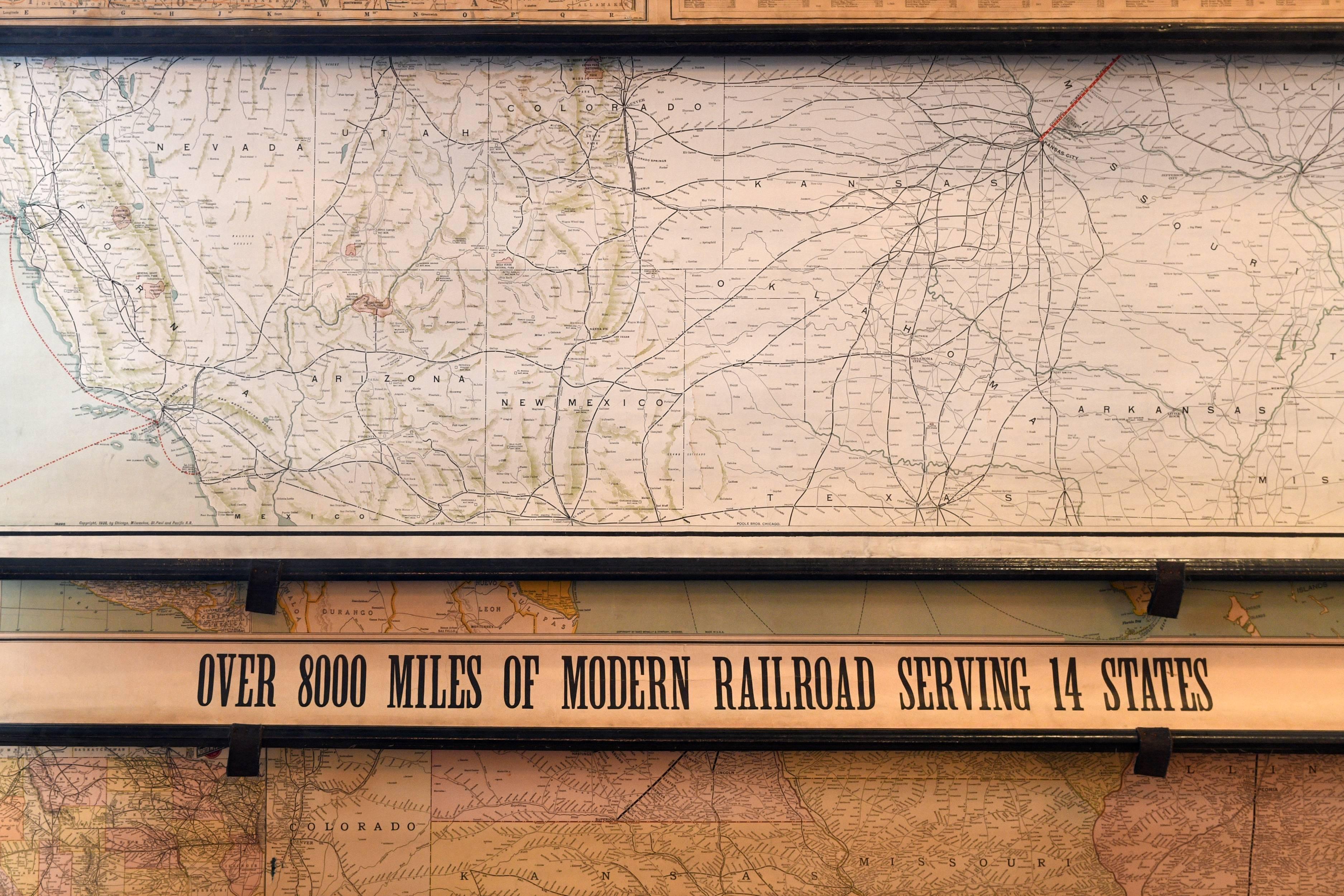 American Rand McNally Railroad Map Set