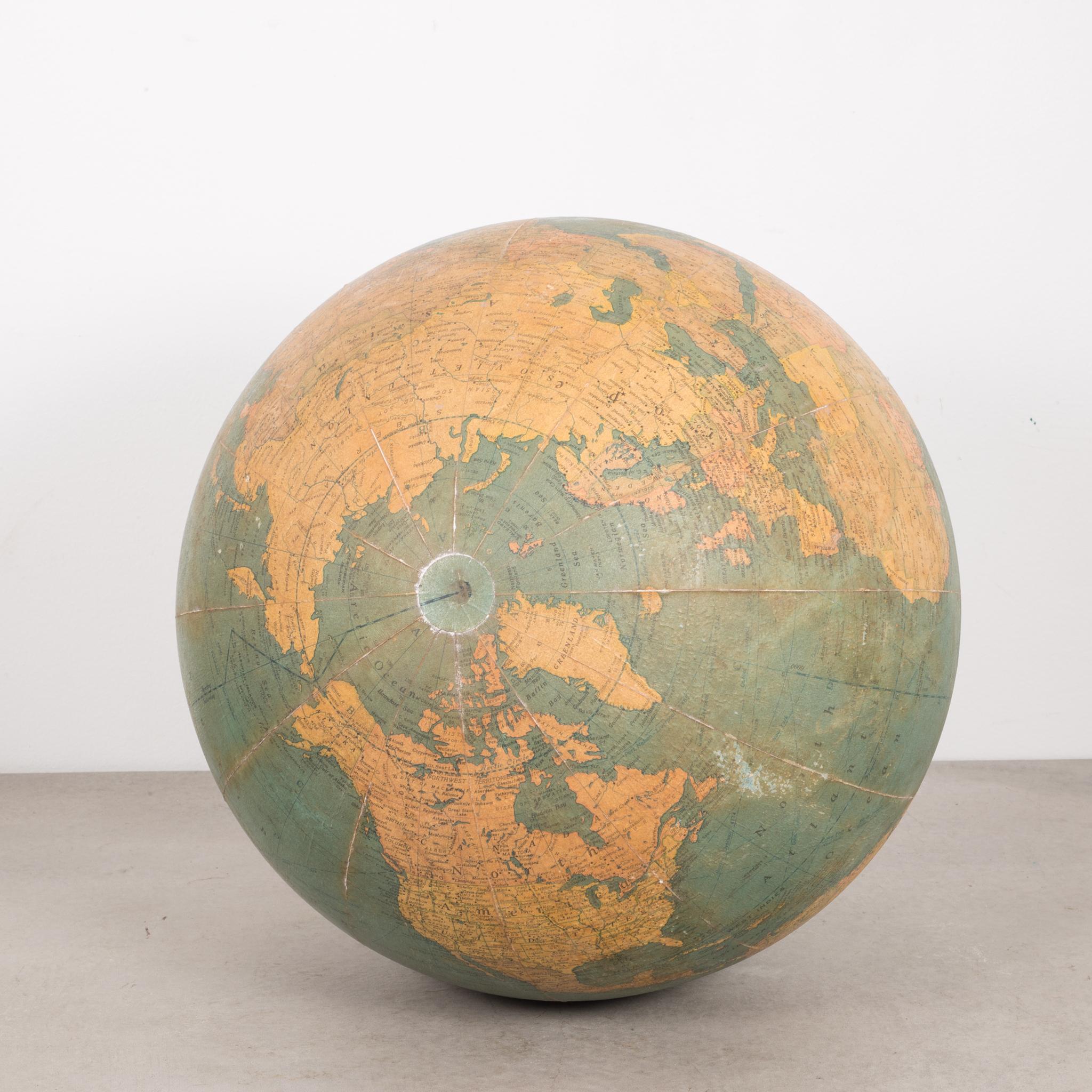 Wood Rand McNally Terrestrial Globe, circa 1950-1958