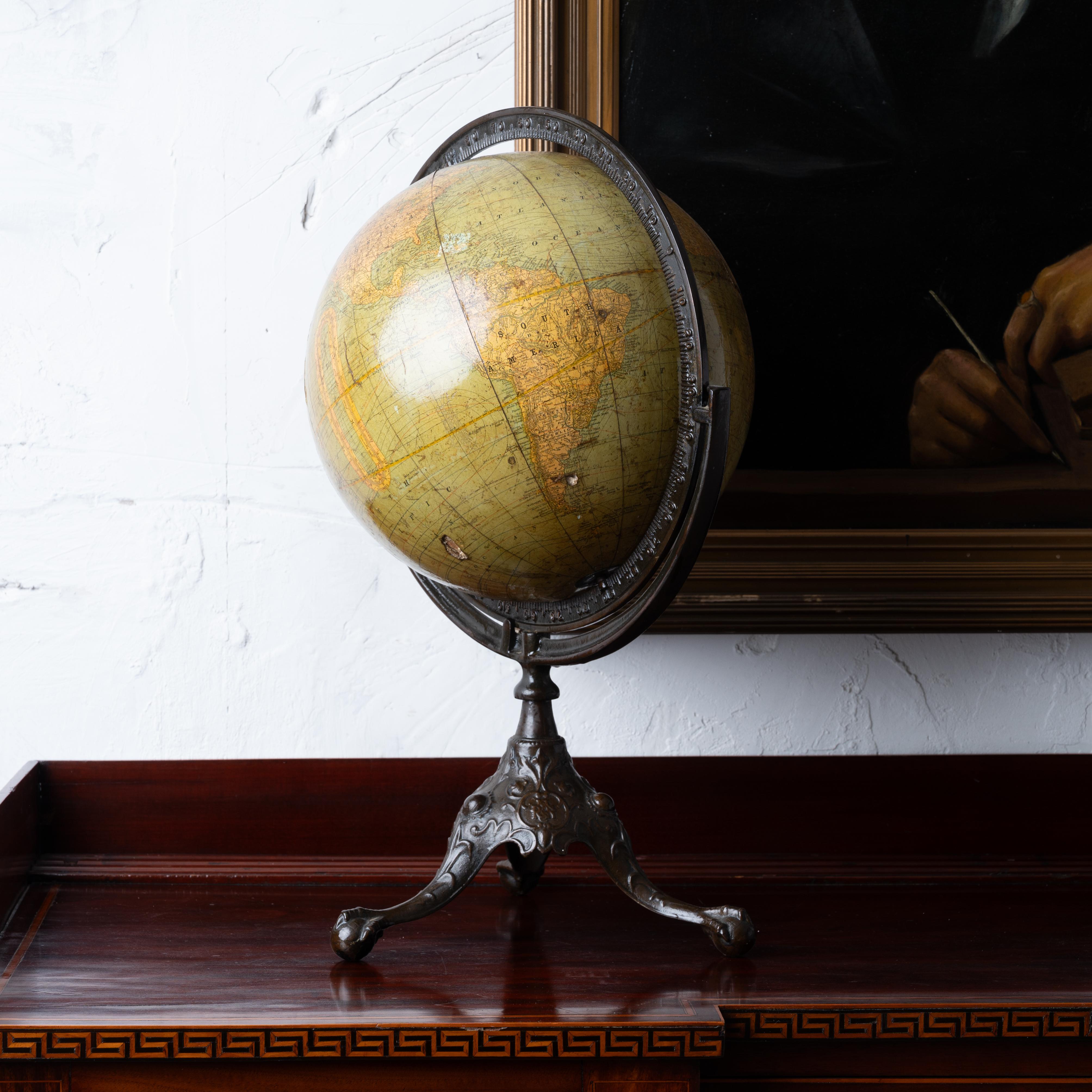 Rand McNally Twelve Inch Terrestrial Globe For Sale 1