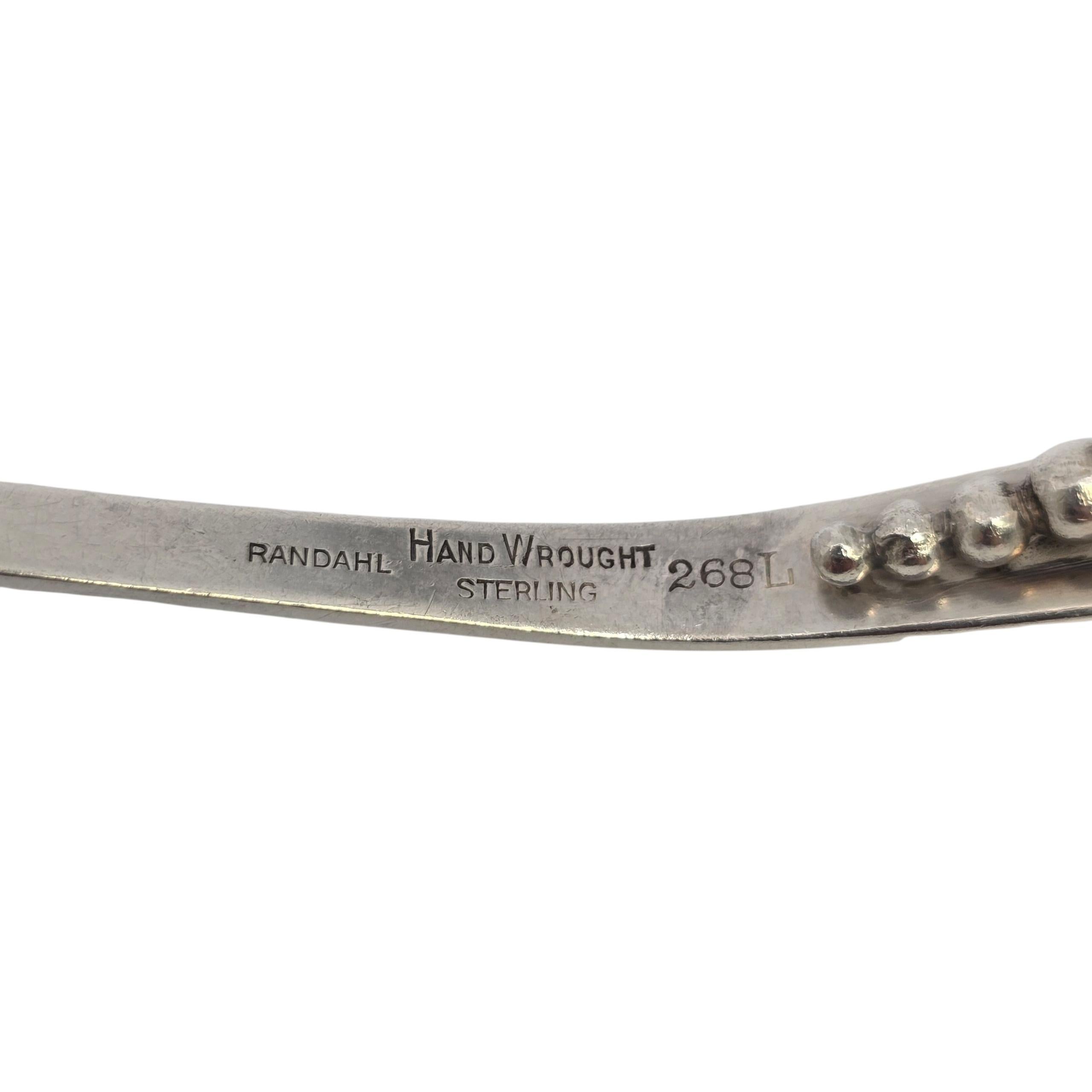 Randahl Sterling Silber Blossom gebogenen Griff Löffel #23225 im Angebot 4