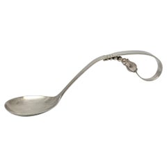 Randahl Sterling Silver Blossom Curved Handle Spoon #23225 (cuillère avec manche incurvé)