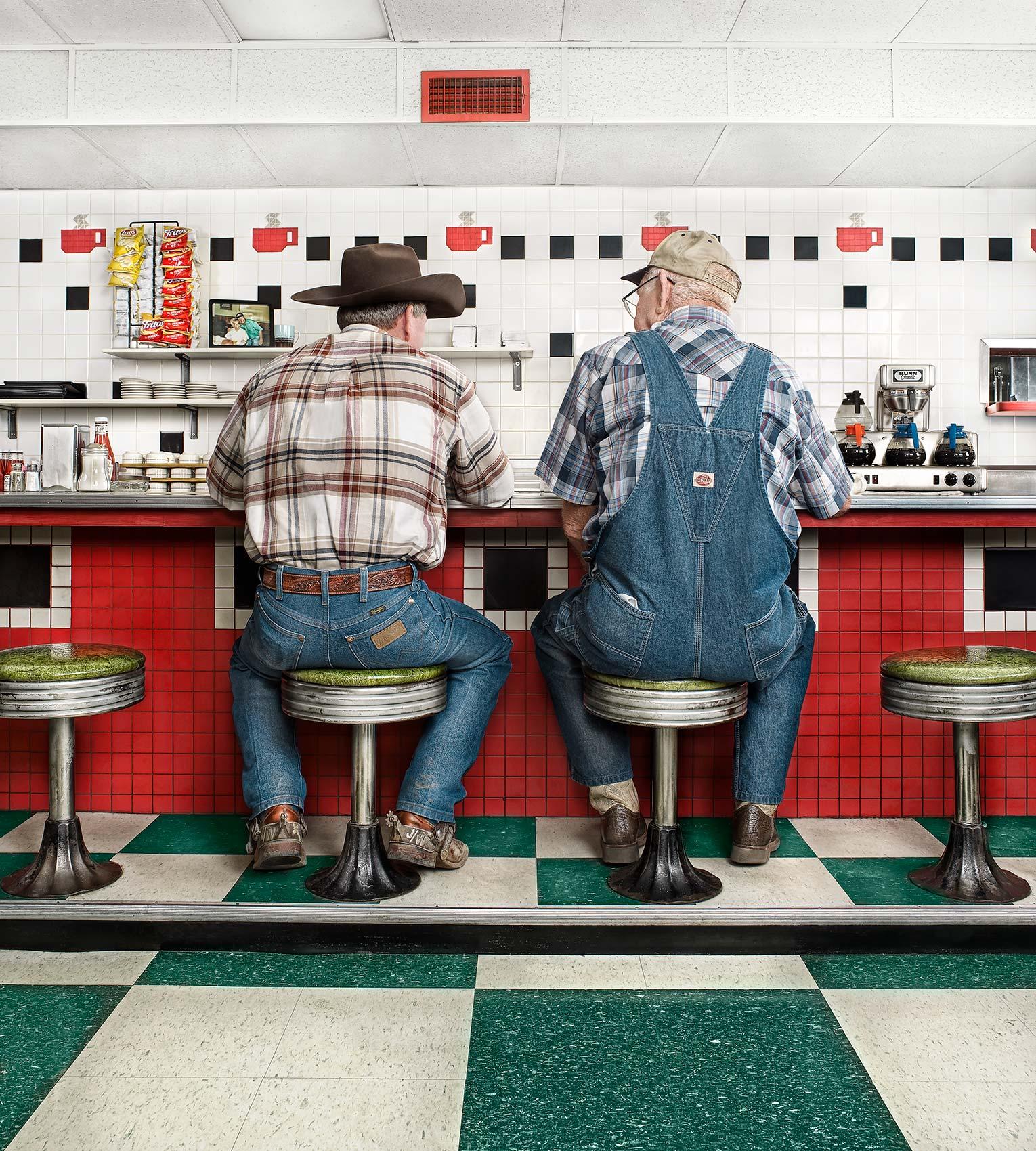 Randal Ford - Breakfast at the Diner, Photography 2023, Printed After