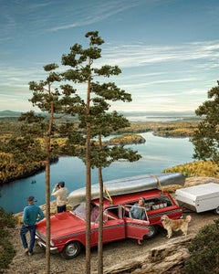 Randal Ford - The lookout at Acadia, Photography 2023, Printed After