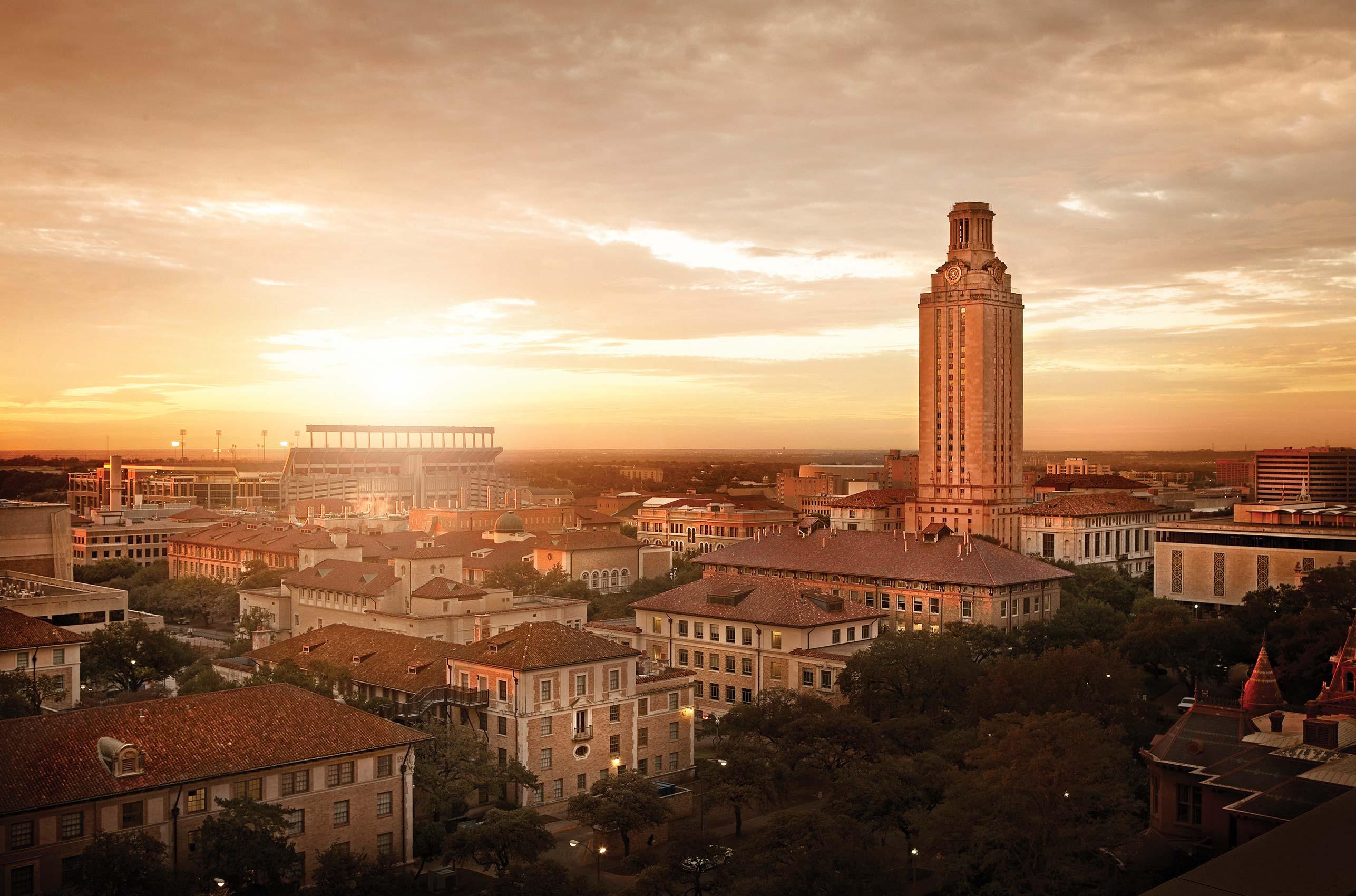 Randal Ford - Université du Texas Skyline, photographie 2023, imprimée d
après
