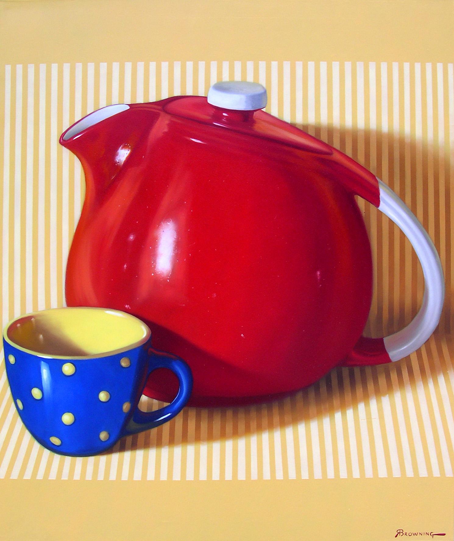 "Big and Little", Randall Browning, Nature morte Pop Art, 48x40 in, Huile originale