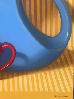 "Long and Blue", Randall Browning, Pop Art Still-life, 30x40 in., Original Oil