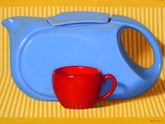 Used "Long and Blue", Randall Browning, Pop Art Still-life, 30x40 in., Original Oil