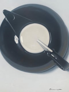 "Round About", Randall Browning, Pop Art Still-life, 30x40 in., Original Oil