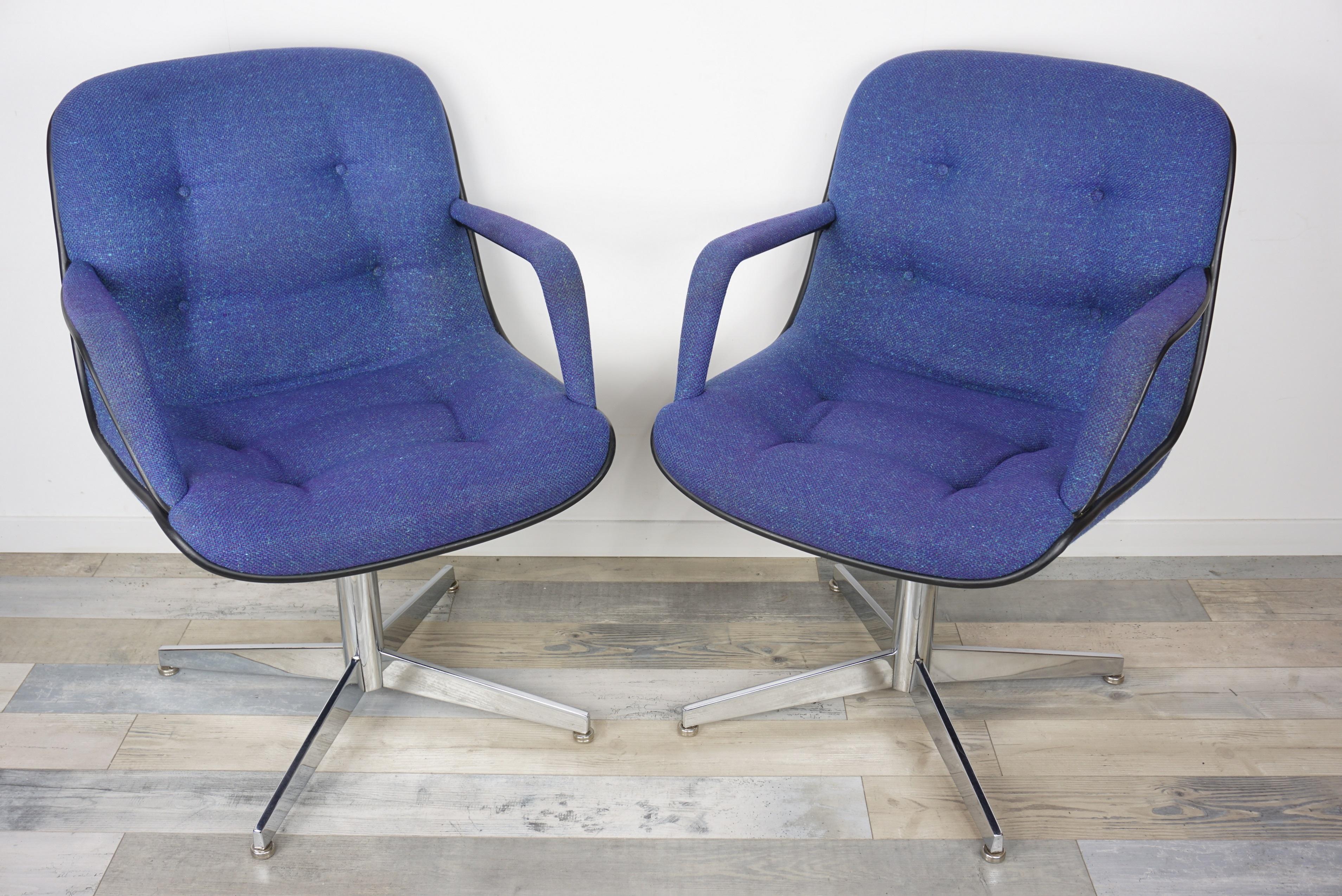 Randall Buck Paire de fauteuils design des années 1970 Modèle 451 par Strafor 3
