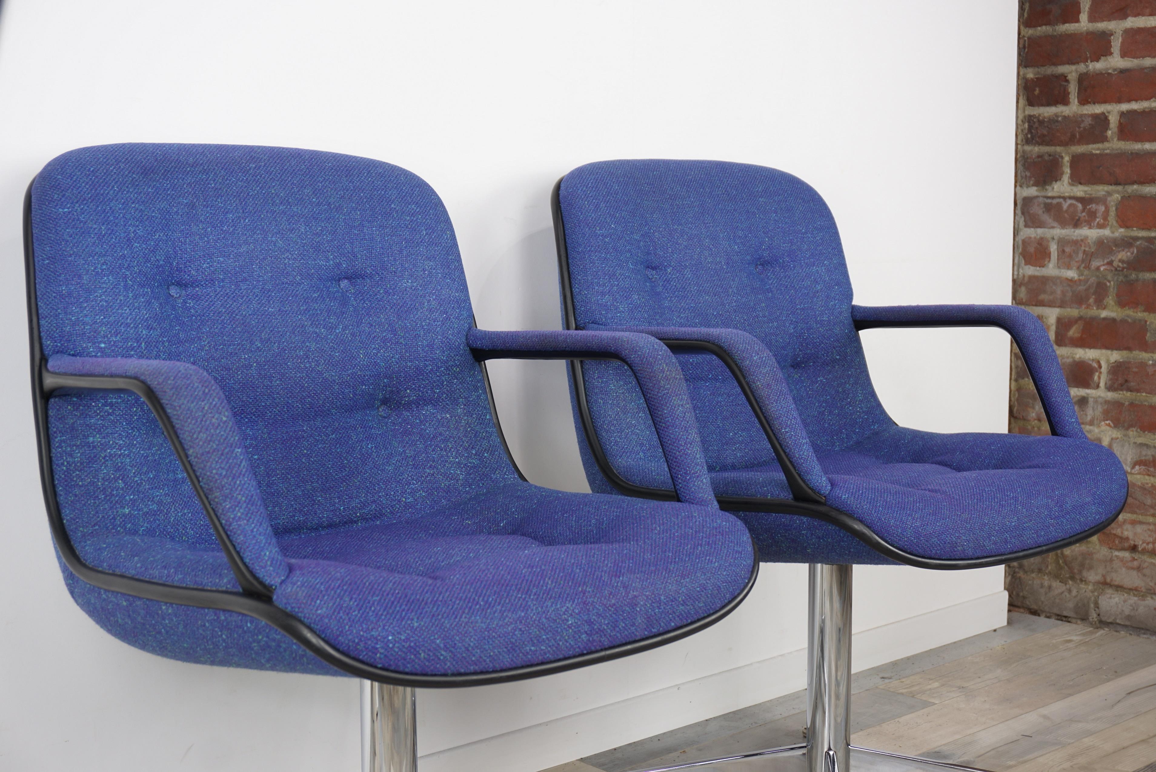 Randall Buck Paire de fauteuils design des années 1970 Modèle 451 par Strafor 1