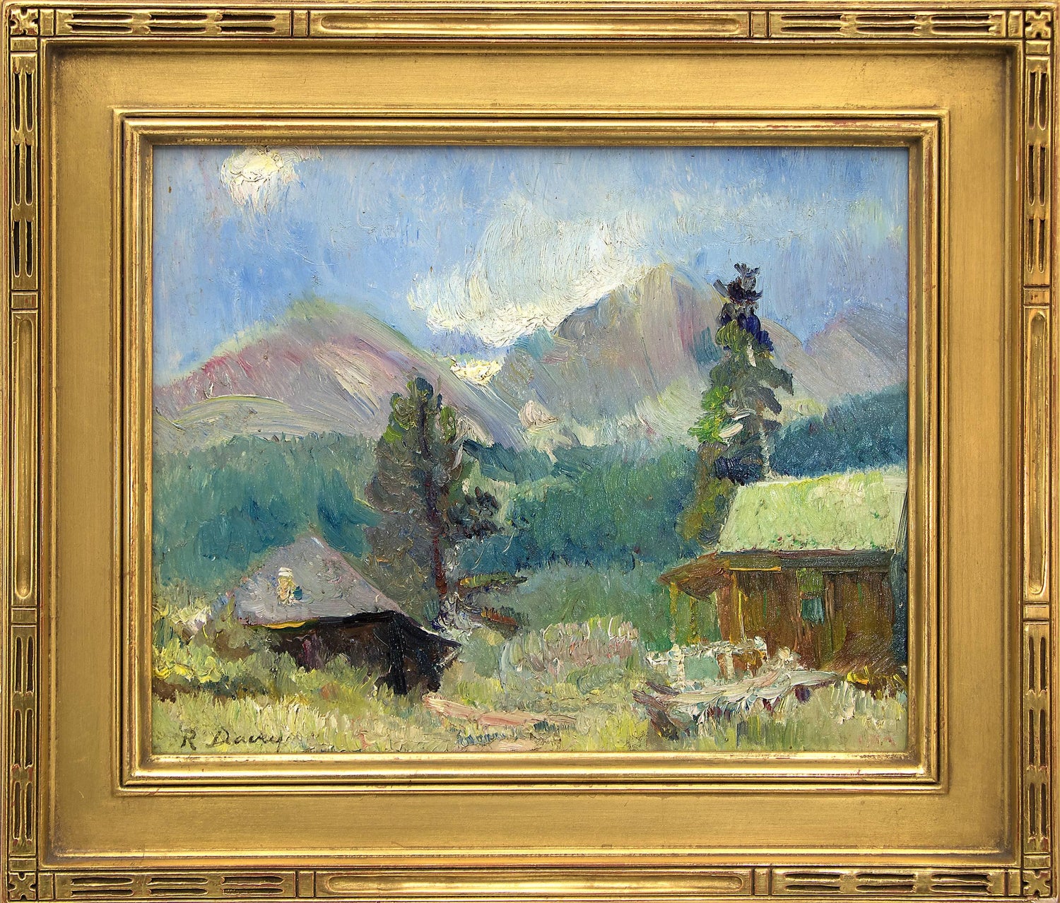 Randall Davey Untitled Cabin Near Estes Park Colorado For