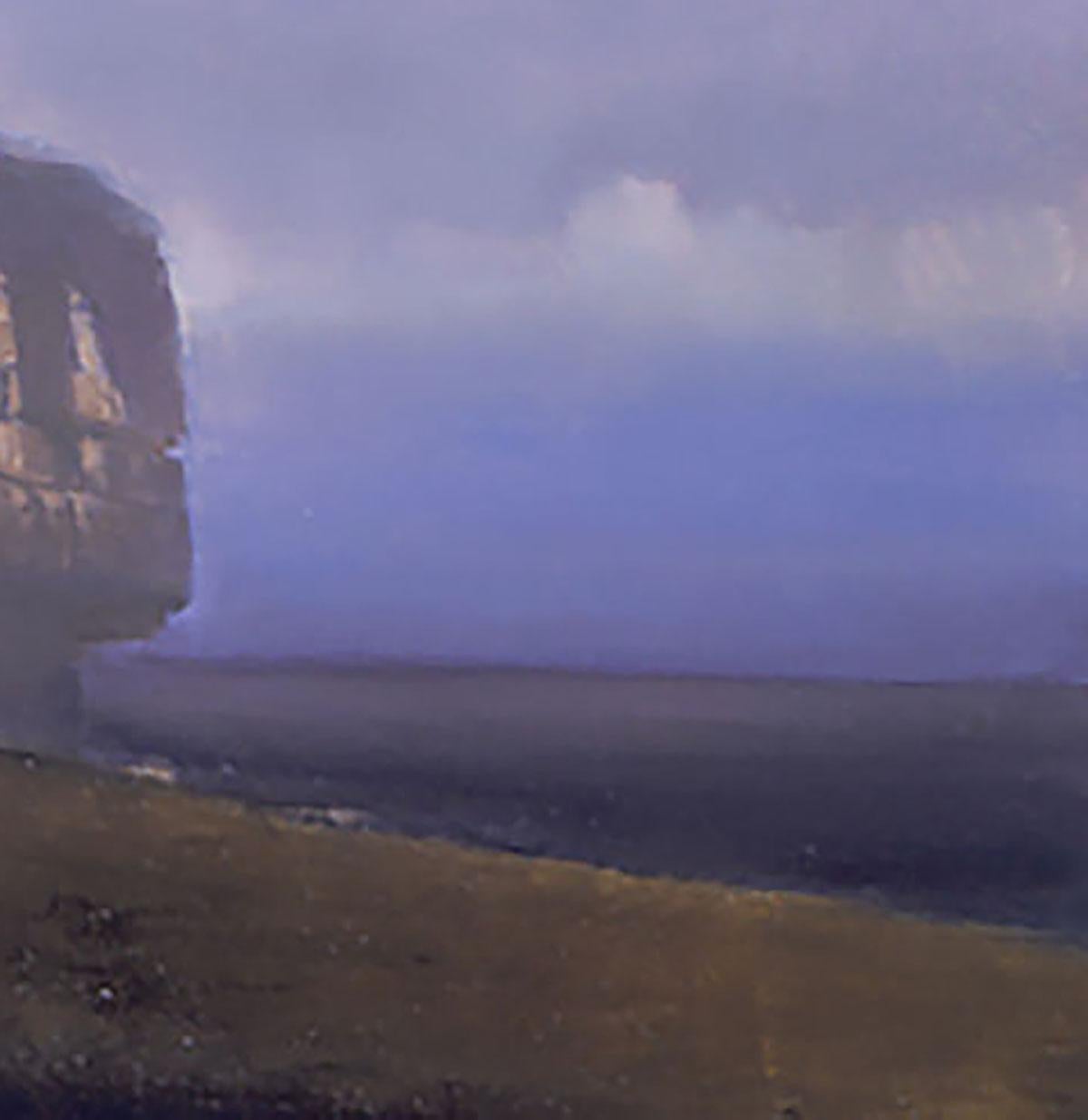 Scogliere vicino alla fattoria di Early - Painting di Randall Exon