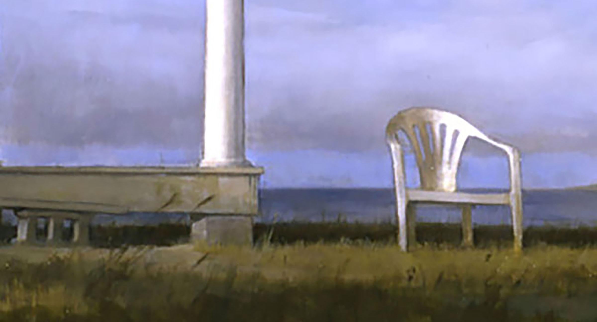 Lookout - Painting by Randall Exon