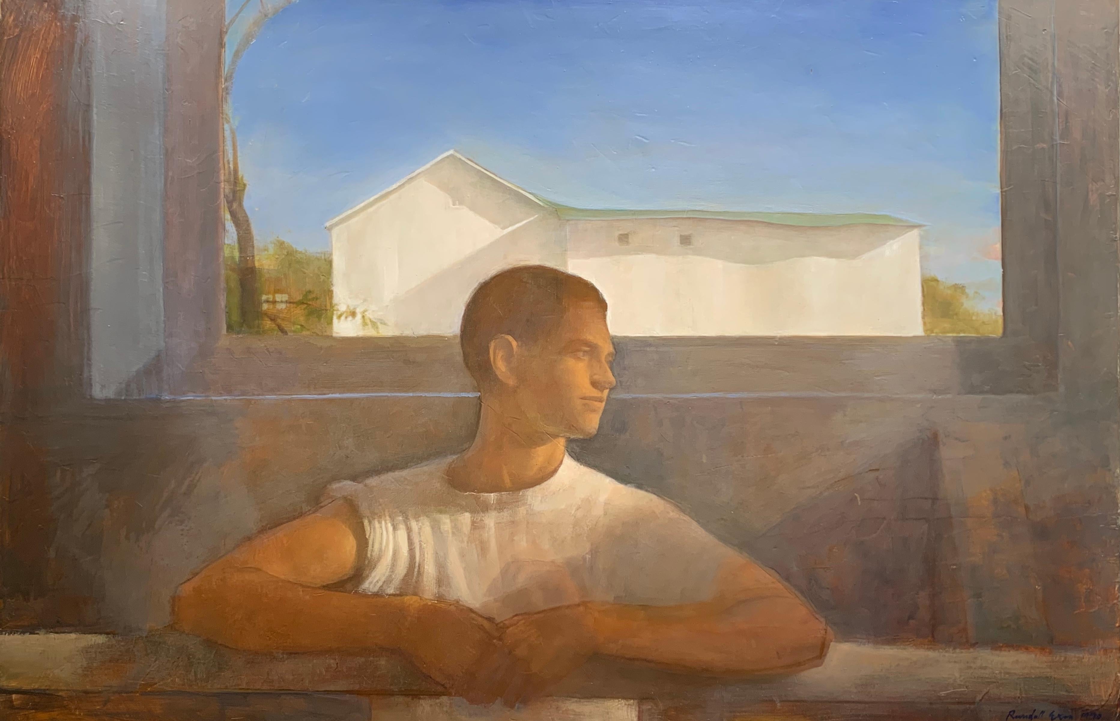 Randall Exon Portrait Painting – Matthew (Männerporträt)
