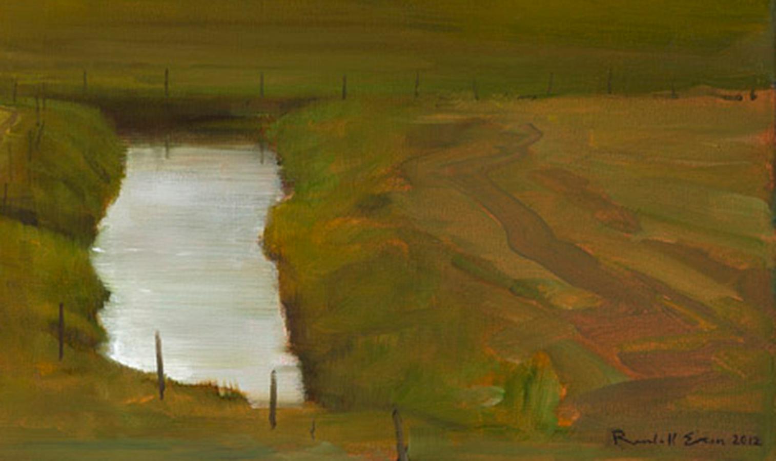 El fondo del río - Painting de Randall Exon