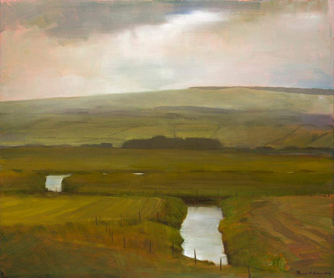 Landscape Painting de Randall Exon - El fondo del río