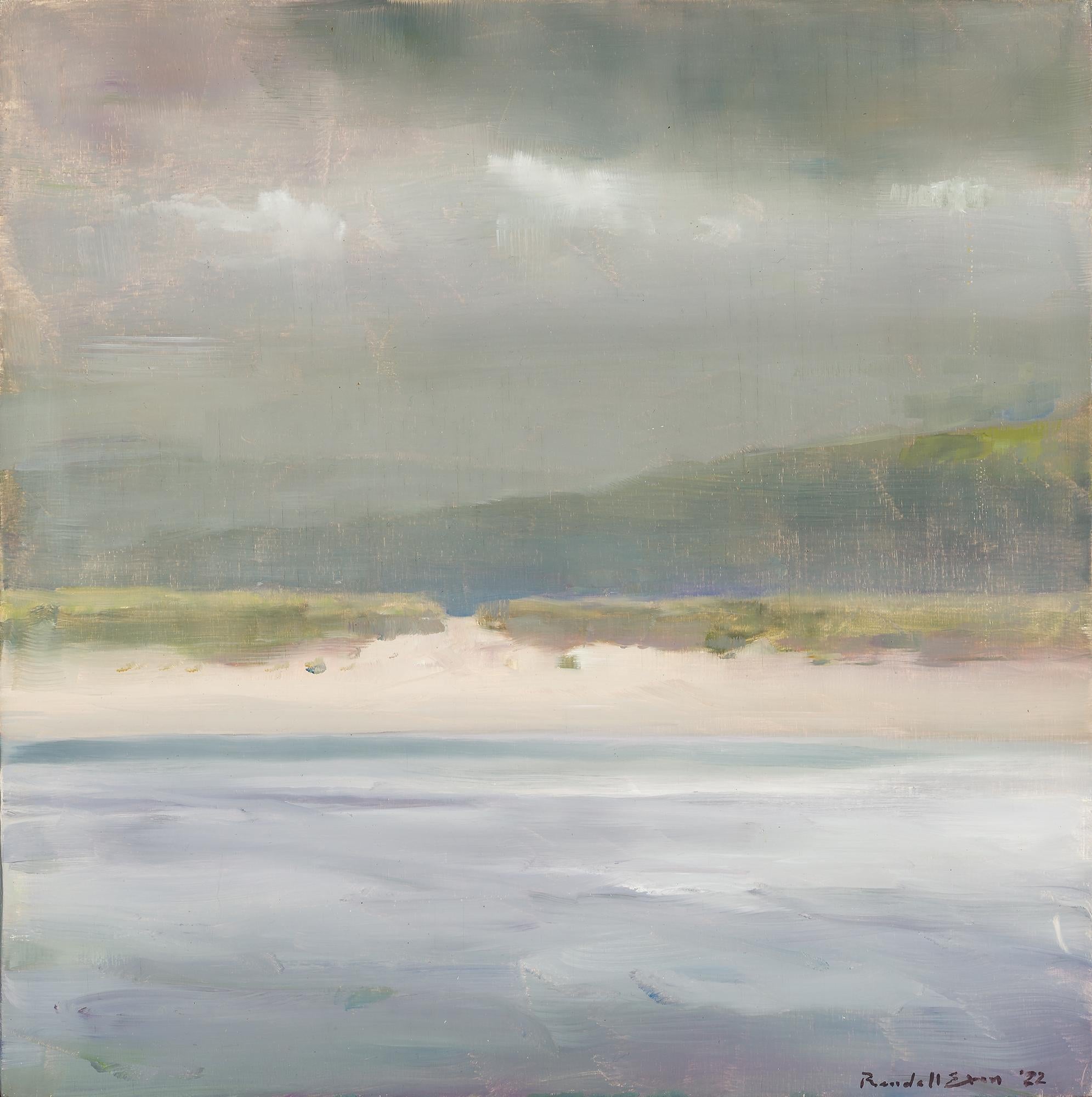 Landscape Painting Randall Exon - Sable blanc