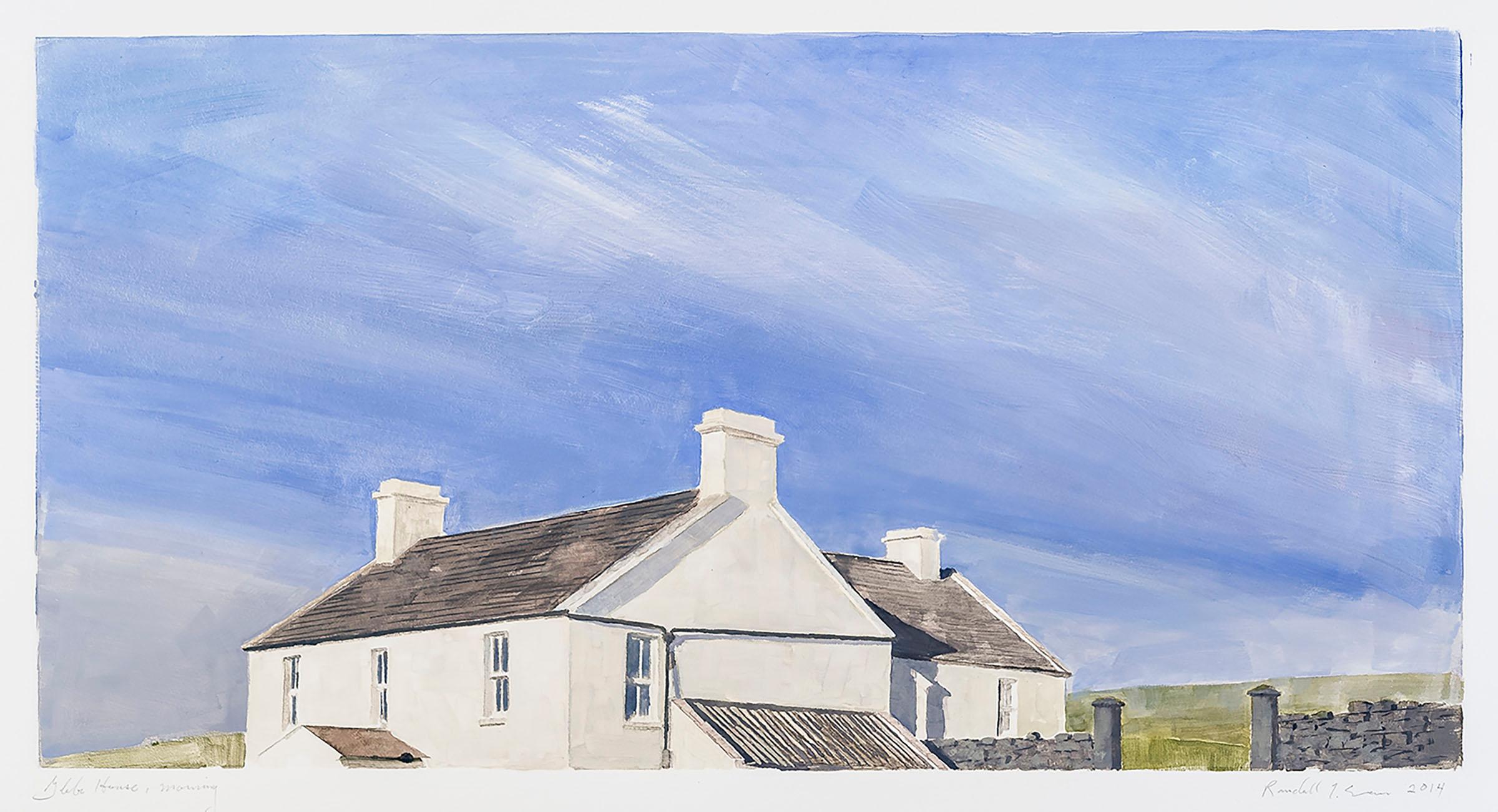 Randall Exon Landscape Print - Glebe House, Morning 