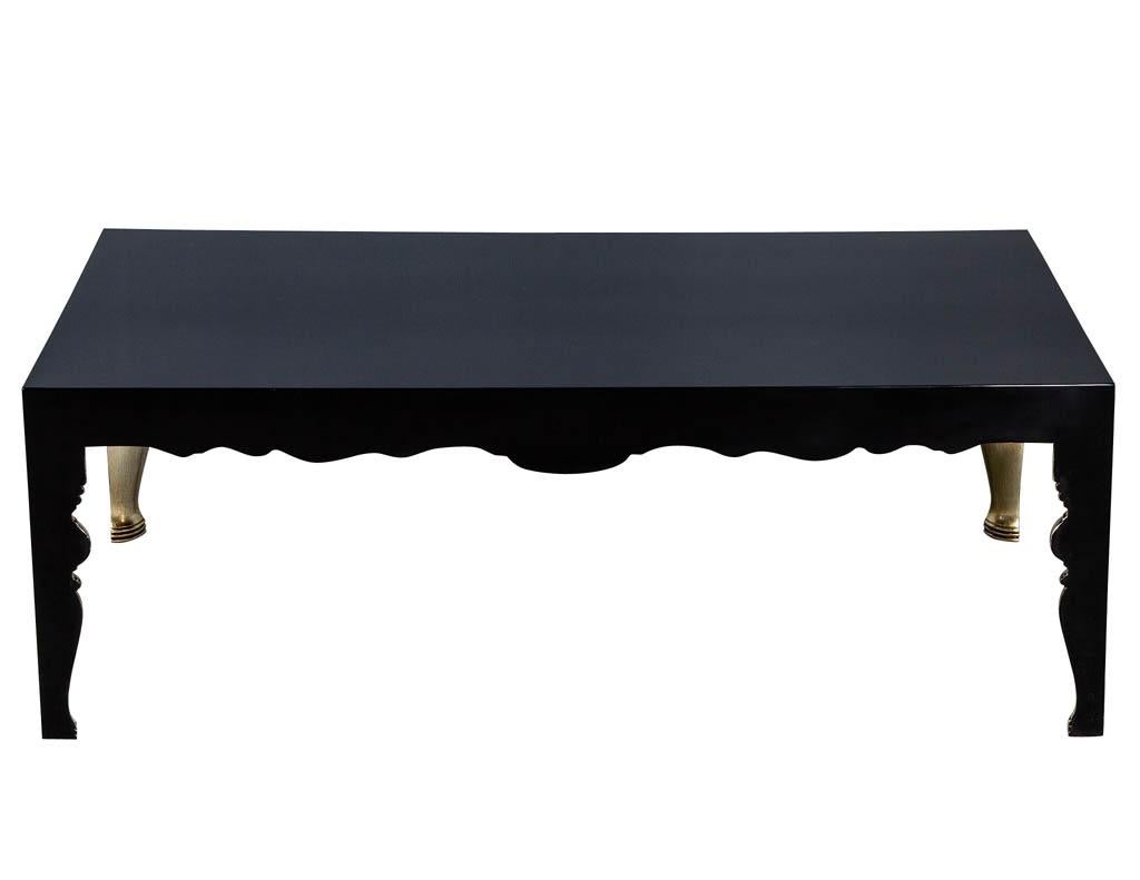 Randall Tysinger Mons Cocktail Table in Black In Good Condition For Sale In North York, ON