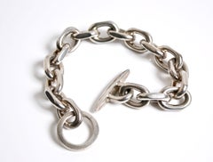 Randers Denmark Sterling Silver Heavy Chain Bracelet
