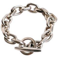 Randers Denmark Sterling Silver Heavy Chain Bracelet