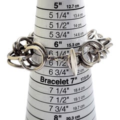 Randers Denmark Sterling Silver Heavy Link Bracelet