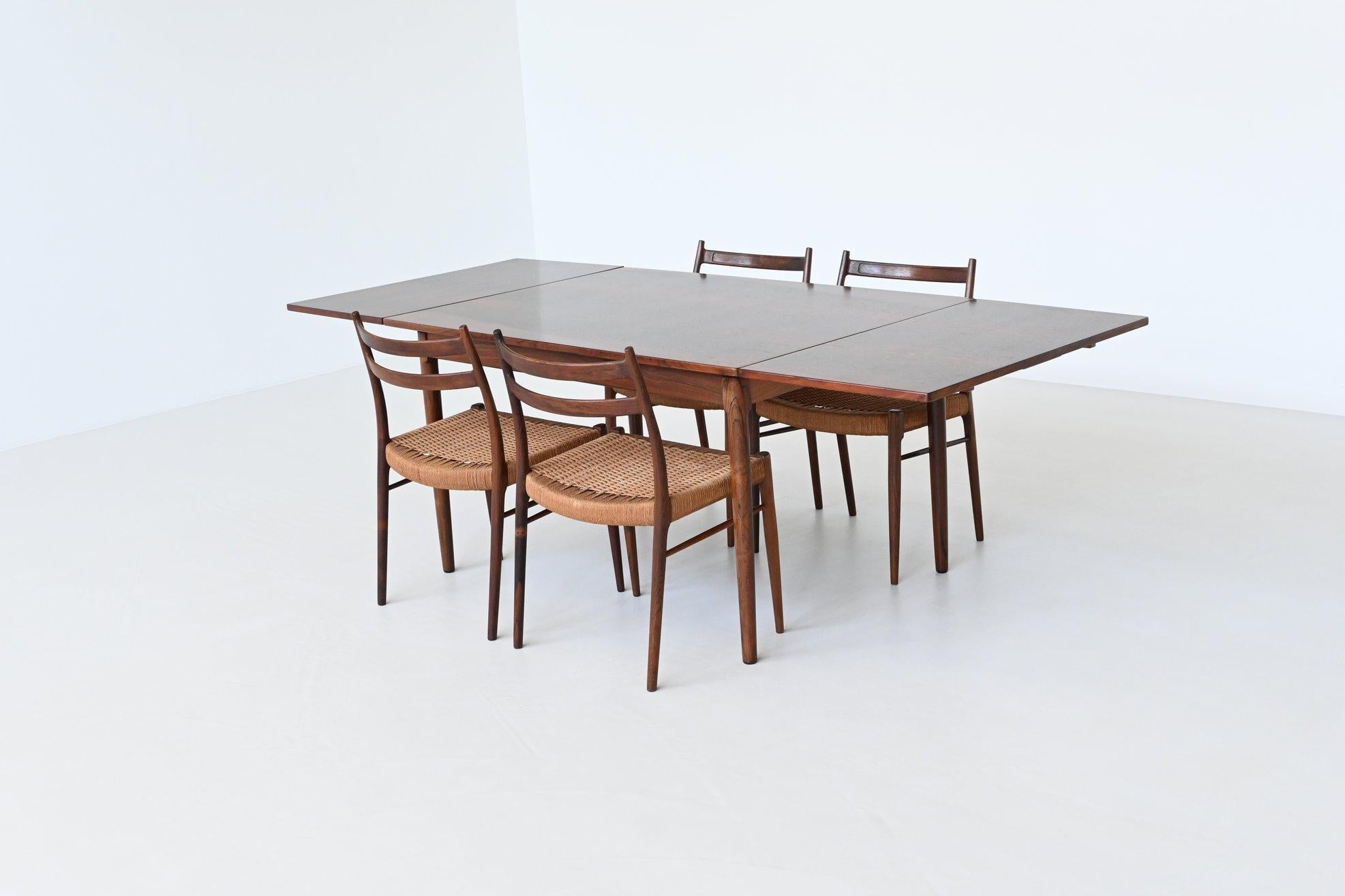 Randers Mobelfabrik Table à manger en bois de rose Danemark 1960 en vente 13
