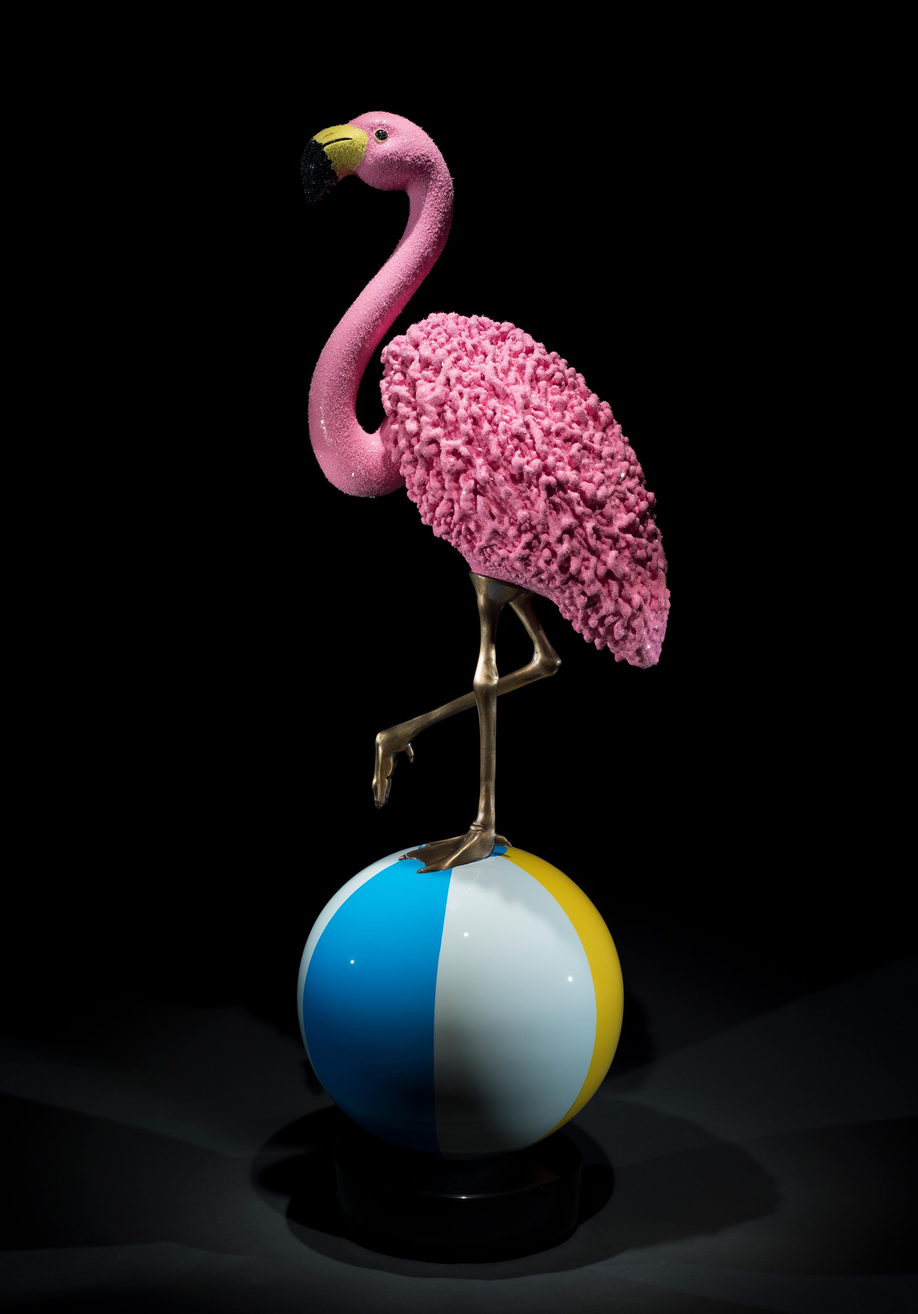Randi Grantham Figurative Sculpture - Flamingo Dance