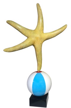 ryan grantham black mirror Life's A Beach Patinated Bronze Sculpture