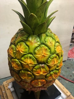 Large Pineapple Bronze Sculpture