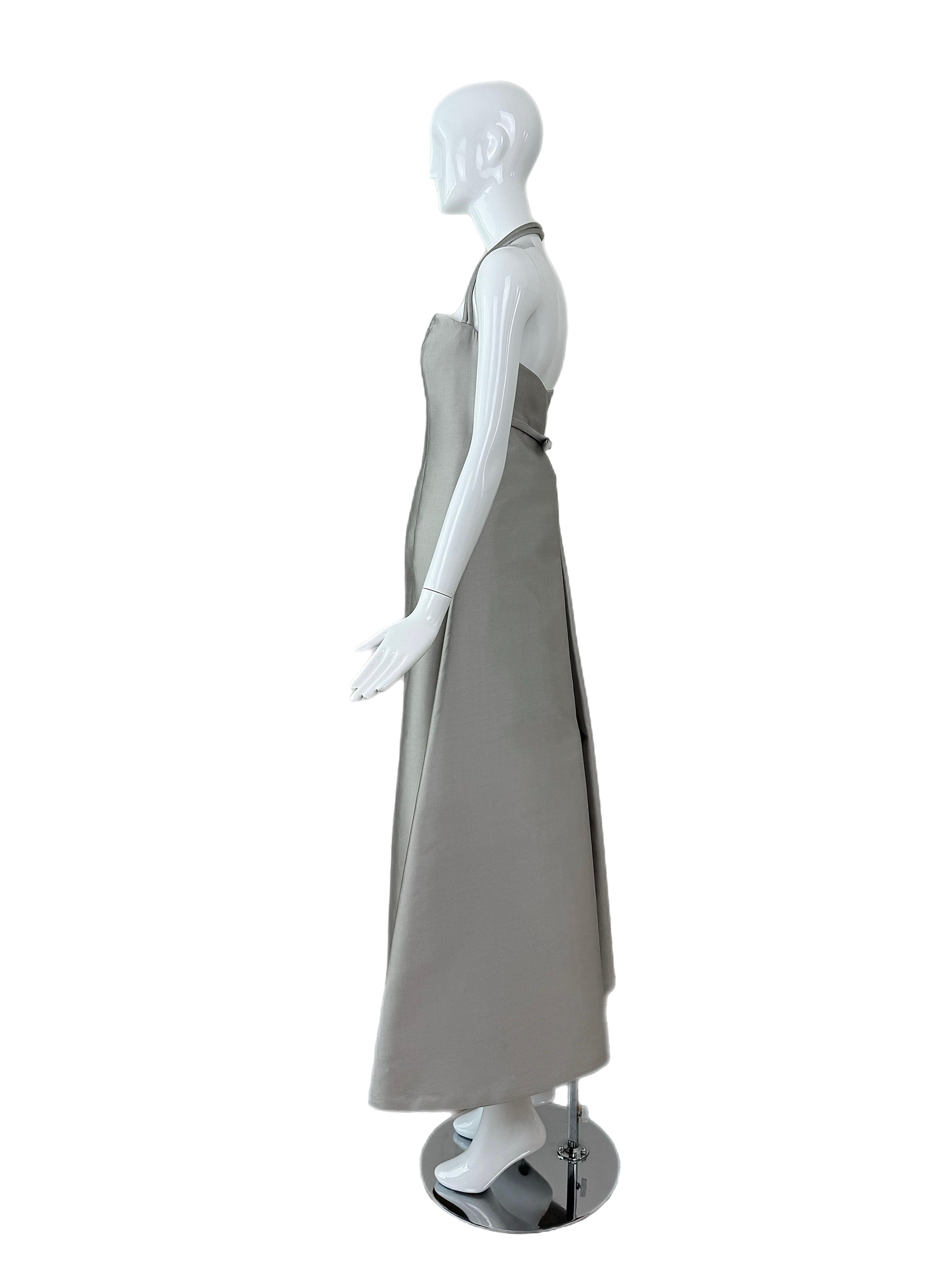 RANDOLPH DUKE 2000 Vintage Runway Silbernes Ballkleid Abendkleid im Angebot 5