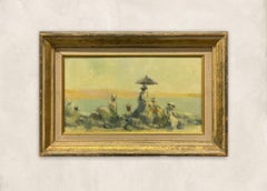 French Landscape Oil Painting, Randolph Johnston, Cap d'Antibes Franco