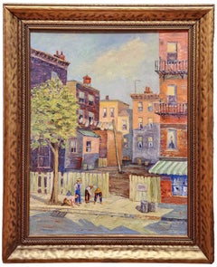 Spielen mit Marmor, 1932 Chicago, Straßenszene
