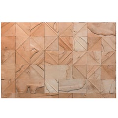 Feature Art Wall Coverings: Leather Collage Panels by Peter Glassford