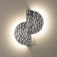 Applique en forme de S argentée aléatoire