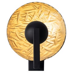 Random Sphere-Shaped Black Sconce