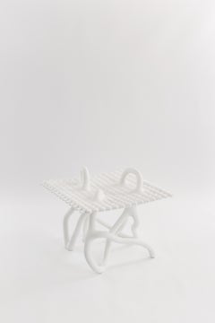 Limited Edition Sand and Nylon Random Table on Grid by Hot Wire Extensions