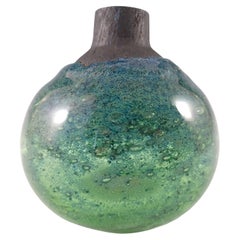 Vintage Randsfjord Norwegian Bubbly Glass Vase by Benny Motzfeldt