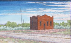 "Clairemont, " by Texas Realist Artist Randy Bacon, Oil on canvas, 2017