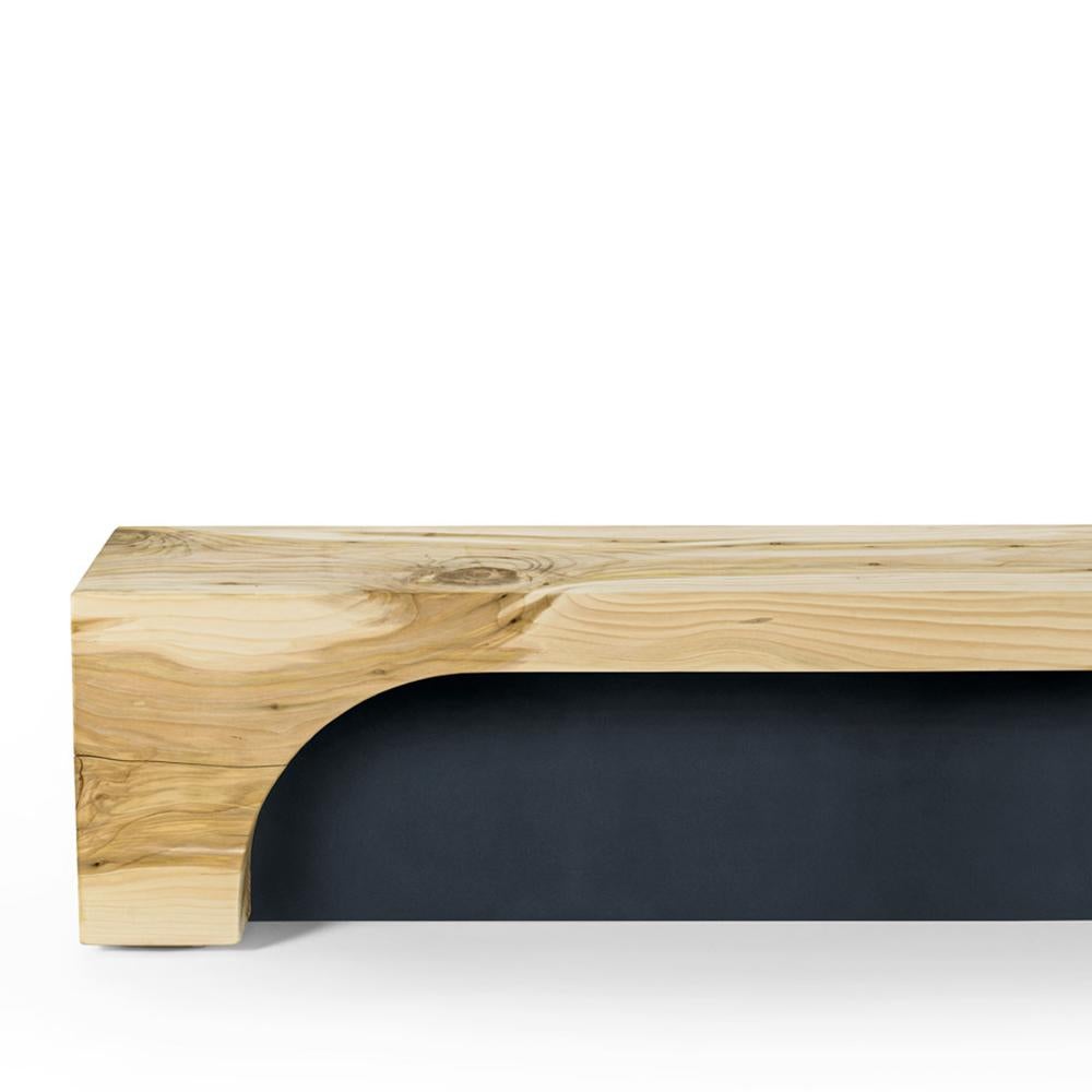 Hand-Crafted Randy Cedar Bench For Sale