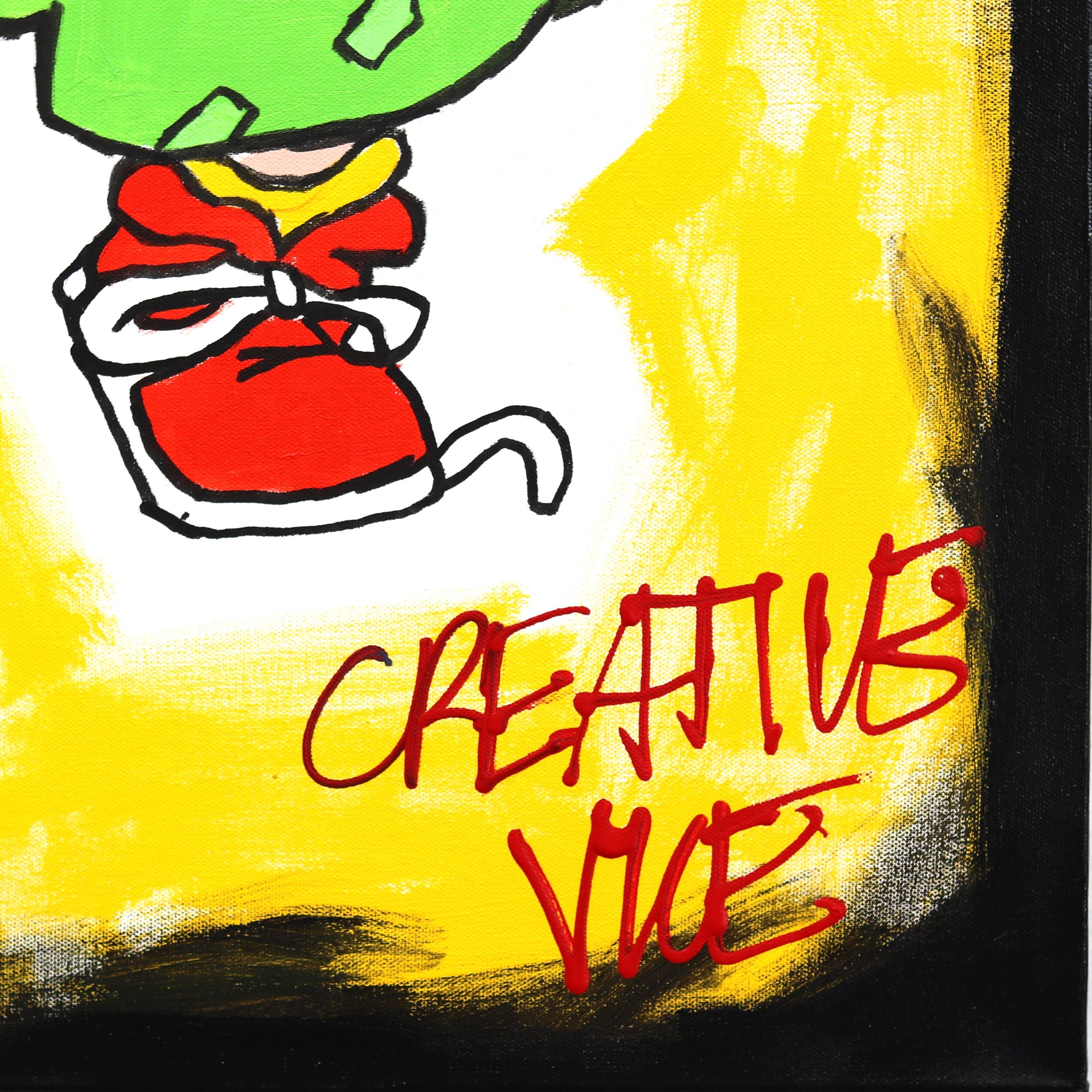 \CHUCK - Pop Art Cartoon Character Chuckie Rugrats Original Street Art Painting For Sale 2