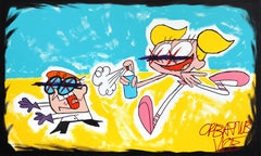 "DEE DEE !" Cartoon Pop Art inspiré du laboratoire de Dexter par Randy Morales