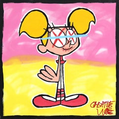 Dee -  Pop Art Cartoon Inspired Character Painting on Canvas by Randy Morales
