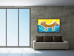 "Dog & Cat", personaggio pop art del cartone animato ispirato a CatDog di Randy Morales