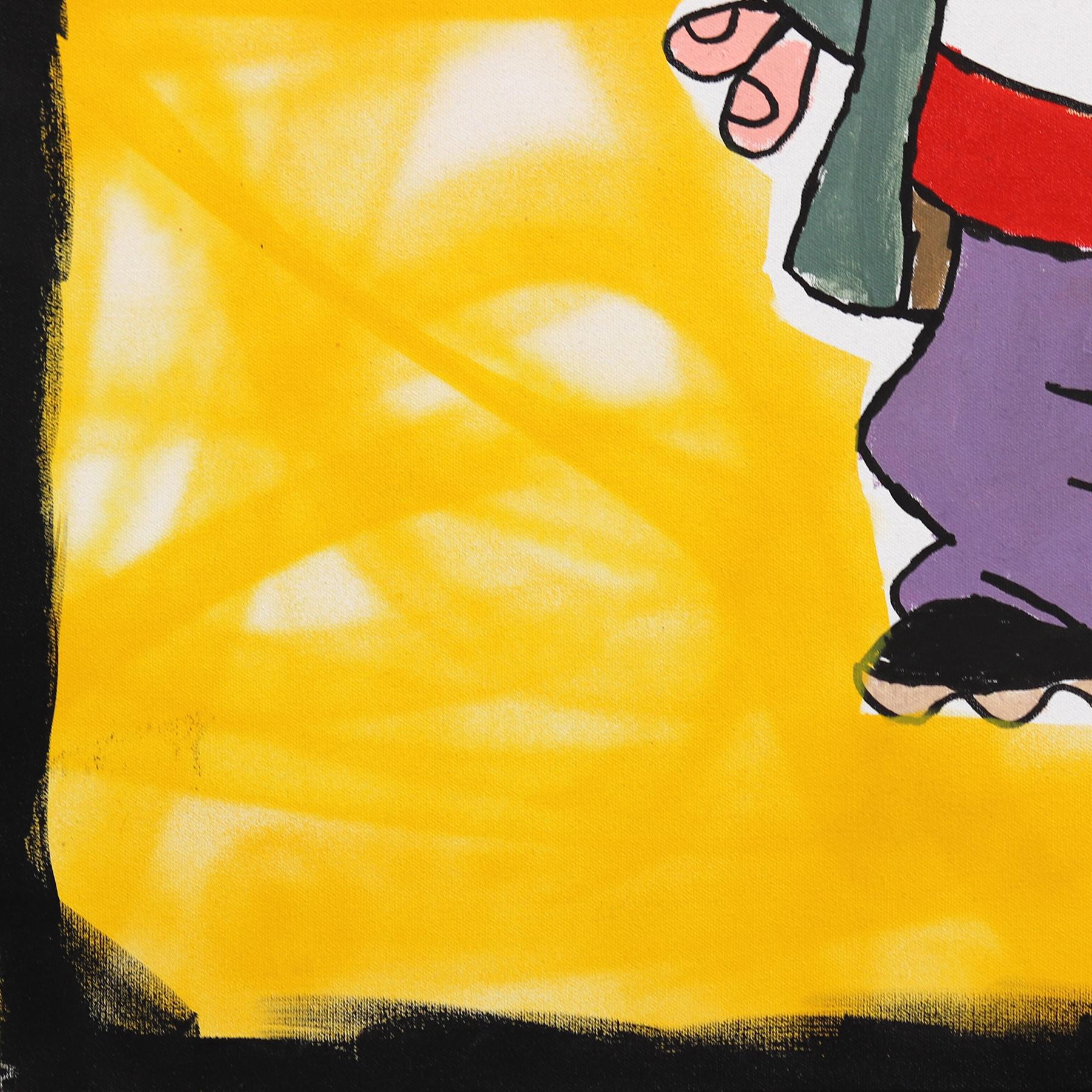 Ed -  Quadro su tela di Randy Morales ispirato ai cartoni animati Pop Art in vendita 6