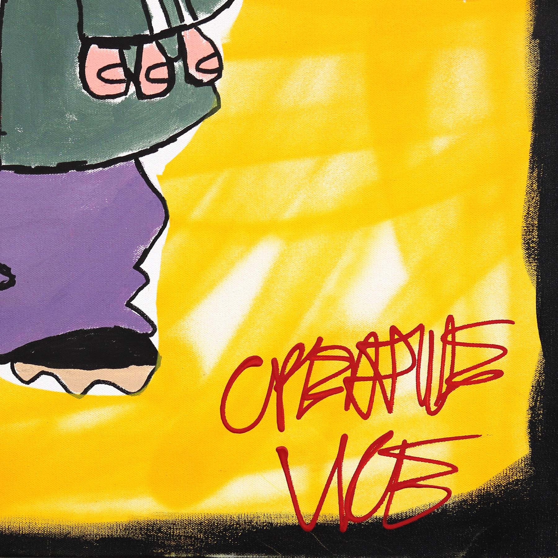 Ed -  Quadro su tela di Randy Morales ispirato ai cartoni animati Pop Art in vendita 7