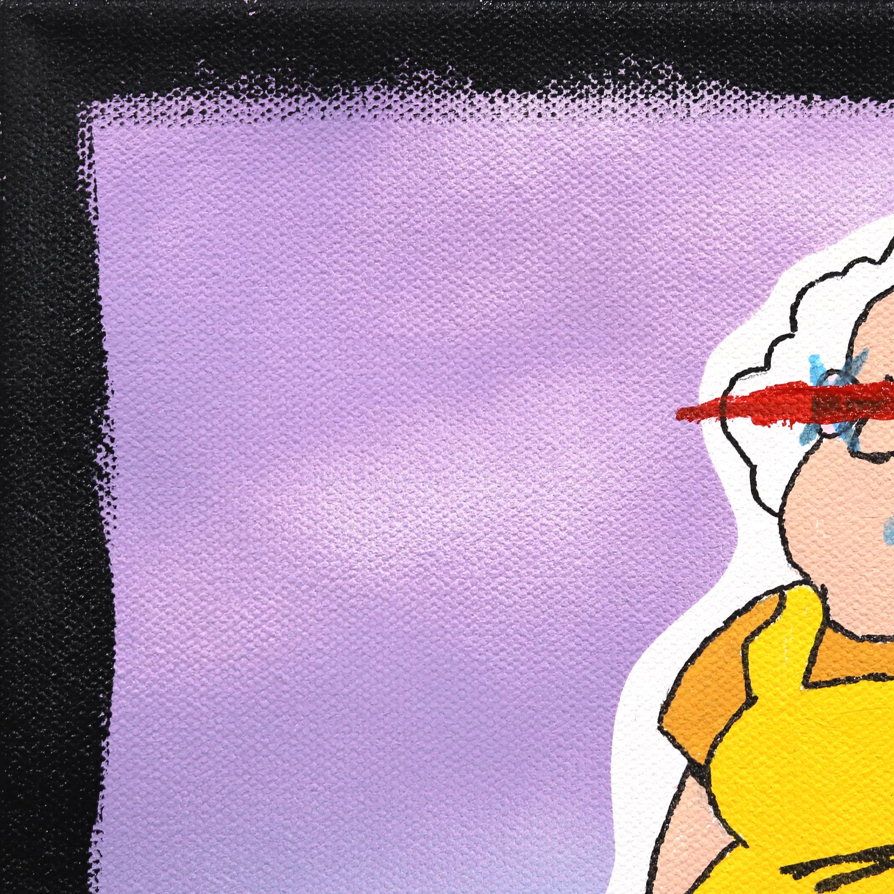 Gma - Quadro su tela di Randy Morales ispirato ai cartoni animati Pop Art in vendita 2