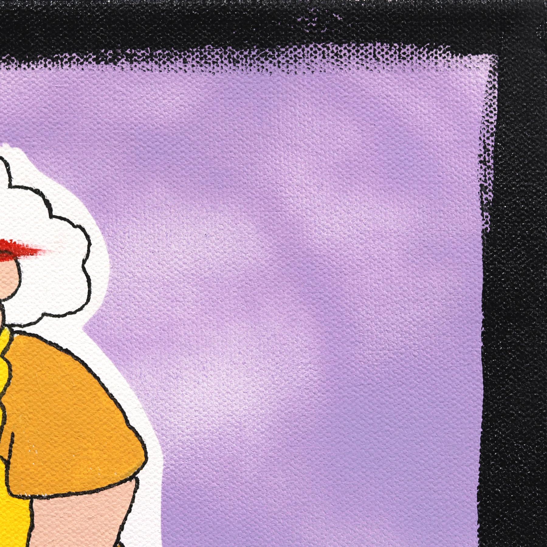 Gma - Quadro su tela di Randy Morales ispirato ai cartoni animati Pop Art in vendita 6