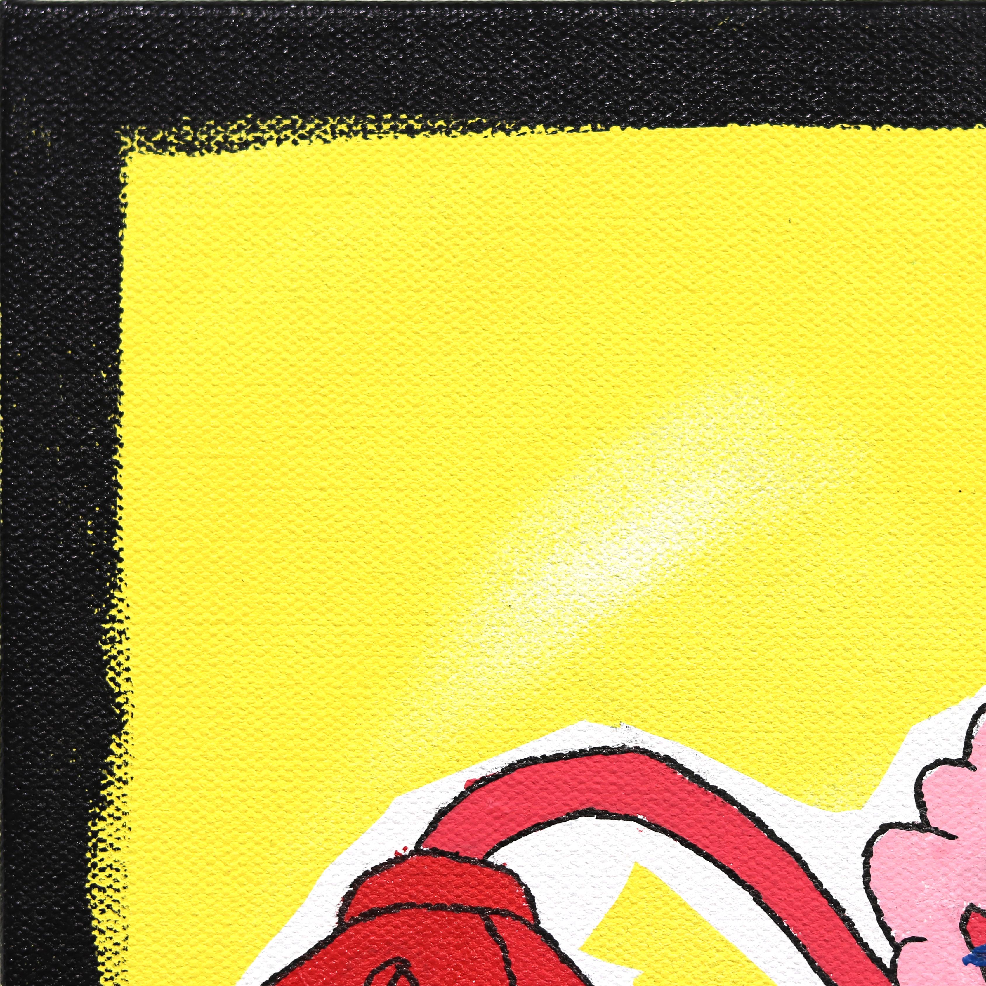An He - Pittura su tela ispirata ai personaggi della Pop Art di Randy Morales in vendita 4